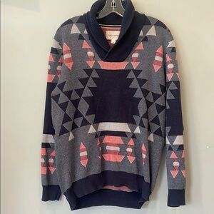 Men’s geometric vintage looks sweater large